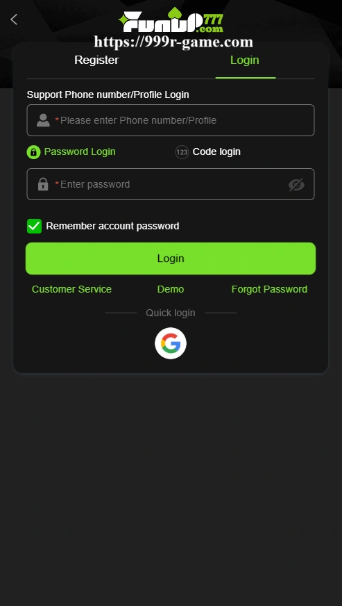 Fun Up 777 Game login
